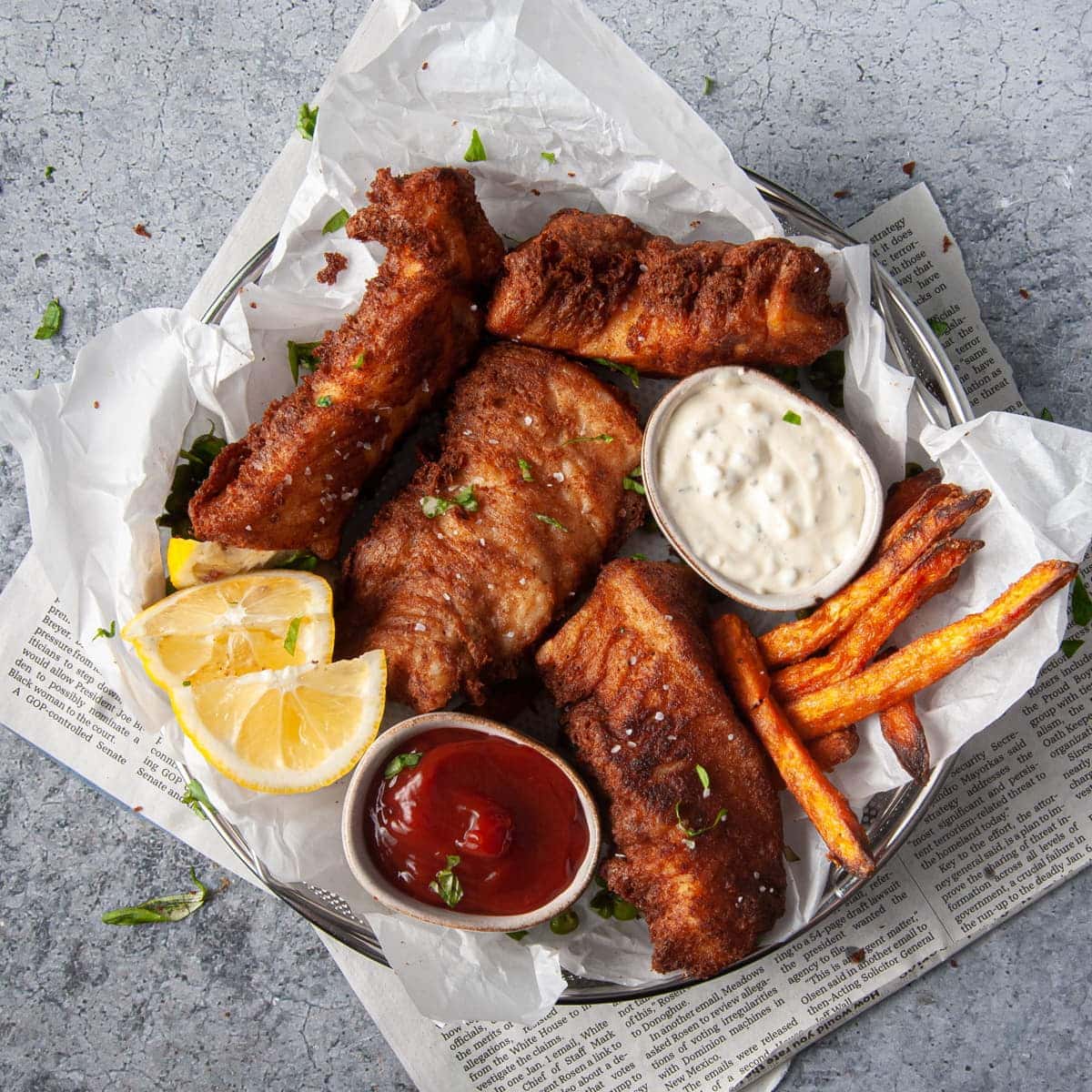 Crispy Beer Batter: Halibut, Cod, or Chicken Tenders for Dinner